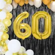 dekoracje na 60 urodziny zestaw balonow liczba 60 zloty 33 dgt 2 elementy