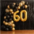 dekoracje na 60 urodziny zestaw balonow liczba 60 zloty 33 dgt 2 elementy