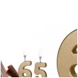 dekoracje na 65 urodziny swieczki na tort liczba 65 zloty 4 5 cm 2 szt