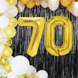dekoracje na 70 urodziny zestaw balonow liczba 70 zloty 33 dgt 2 elementy
