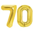 dekoracje na 70 urodziny zestaw balonow liczba 70 zloty 33 dgt 2 elementy