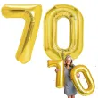 dekoracje na 70 urodziny zestaw balonow liczba 70 zloty 33 dgt 2 elementy