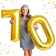 dekoracje na 70 urodziny zestaw balonow liczba 70 zloty 33 dgt 2 elementy