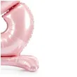 dekoracje na 8 urodziny dla dziewczynki balon foliowy cyfra 8 stojaca rozowy partydeco