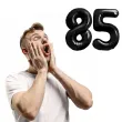 dekoracje na 85 urodziny rocznice zestaw balonow xl liczba 85 czarny 39 dgt 2 szt