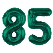 dekoracje na 85 urodziny zestaw balonow xl liczba 85 butelkowy zielony 39 dgt 2 szt