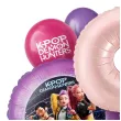 dekoracje na 9 urodziny balony k pop demon hunters rozowo fioletowe huntrix lowczynie demonow