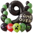 dekoracje na 9 urodziny gracza balony minecraft creeper zielone czarne gaming tnt enderman x17