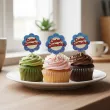 dekoracje na babeczki pikery dzien babci kwiatek do muffinek szpilki ozdobne 6 szt