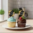 dekoracje na babeczki pikery dzien dziadka gwiazdki do muffinek szpilki ozdobne 6 szt