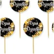 dekoracje na babeczki pikery dzien dziadka gwiazdki do muffinek szpilki ozdobne 6 szt