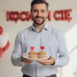 dekoracje na babeczki walentynkowe pikery na muffinki czerwone serca 6 szt