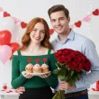 dekoracje na babeczki walentynkowe pikery na muffinki czerwone serca art 6 szt