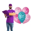 dekoracje na dzien babci prezent na urodziny balony dla mojej babci serca i kwiaty 13 5 szt