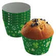 dekoracje na dzien swietego patryka oslonki na muffinki koniczynki zielone do szkoly baru x6