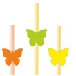 dekoracje na dzien wiosny slomki wiosna motylki mix 19 5 cm 6 szt