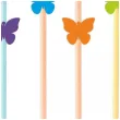 dekoracje na dzien wiosny slomki wiosna motylki mix 19 5 cm 6 szt