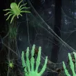 dekoracje na halloween andrzejki sztuczne pajaki swiecace w ciemnosci 10 szt