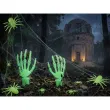 dekoracje na halloween andrzejki sztuczne pajaki swiecace w ciemnosci 10 szt