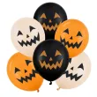 dekoracje na halloween balony dynie pomaranczowo czarne do girland 12 50 szt