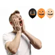 dekoracje na halloween balony dynie pomaranczowo czarne do girland 12 50 szt