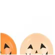 dekoracje na halloween balony dynie pomaranczowo czarne do girland 12 50 szt