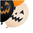 dekoracje na halloween balony dynie pomaranczowo czarne do girland 12 6 szt