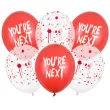 dekoracje na halloween balony plamy krwi youre next do girlandy czerwone krew 12 x6
