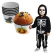 dekoracje na halloween oslonki na muffinki czarownica dynia duch nietoperz papilotki 6 szt