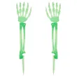 dekoracje na halloween szkielet rece kosciotrupa swiecace w ciemnosci 46 cm 2 szt