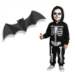 dekoracje na halloween zawieszki papierowe nietoperze 3d czarne do powieszenia 40 cm 3 szt