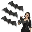 dekoracje na halloween zawieszki papierowe nietoperze 3d czarne do powieszenia 40 cm 3 szt