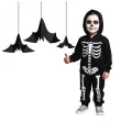 dekoracje na halloween zawieszki papierowe nietoperze czarne do powieszenia 3 szt