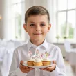 dekoracje na komunie swieta pikery na babeczki ozodba na muffinki rozowe serce 6 szt