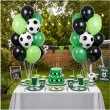 dekoracje na urodziny pilkarza balony pilka nozna zestaw kibica 10 dla dzieci zielone 20 szt