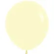 dekoracje na urodziny profesjonalne balony lateksowe pastel matte yellow zolte pastelowe 18 x25