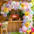 dekoracje na wakacje hawajskie balony tukan aloha do girlandy na lato