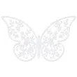 dekoracje papierowe motyl bialy partydeco 6 5x4 cm 10 szt