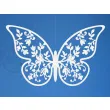 dekoracje papierowe motyl bialy partydeco 8x5 cm 10 szt
