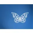 dekoracje papierowe motyl bialy partydeco 8x5 cm 10 szt