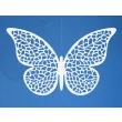 dekoracje papierowe motyl bialy partydeco 8x5 cm 10 szt