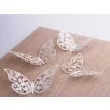 dekoracje papierowe motyl bialy partydeco 8x5 cm 10 szt