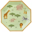 dekoracje stolu na urodziny garden party talerzyki paperowe zwierzeta safari 23 cm 6 szt
