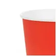 dekoracje stolu na urodziny kubeczki papierowe monokolor jednorazowe czerwone 250 ml 6 szt