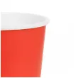 dekoracje stolu na urodziny kubeczki papierowe monokolor jednorazowe czerwone 250 ml 6 szt