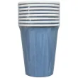 dekoracje stolu na urodziny kubeczki papierowe monokolor jednorazowe granatowe 250 ml 6 szt