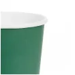 dekoracje stolu na urodziny kubeczki papierowe monokolor jednorazowe zielony 250 ml 6 szt