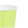 dekoracje stolu na urodziny kubeczki papierowe monokolor jednorazowe zielony 250 ml 6 szt