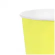 dekoracje stolu na urodziny kubeczki papierowe monokolor jednorazowe zolte 250 ml 6 szt