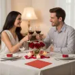 dekoracje stolu na walentynki boze narodzenie urodziny serwetki lunch classic czerwone x20